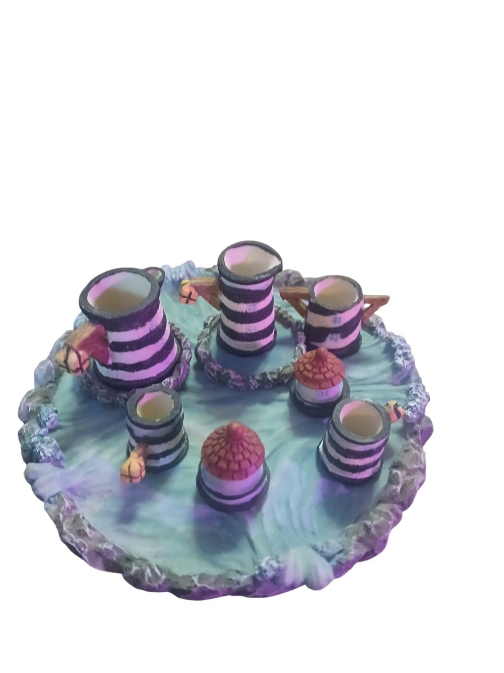 VTG 1996 ARTMARK "SPIRIT OF THE SEA" MINIATURE LIGHTHOUSE TEA SET 10 PIECE